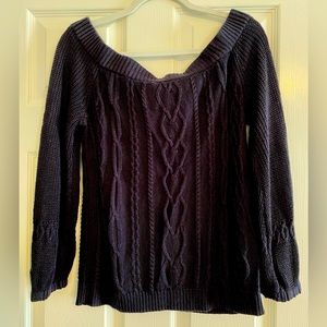 New York & Co Cable Knit Nautical Sweater